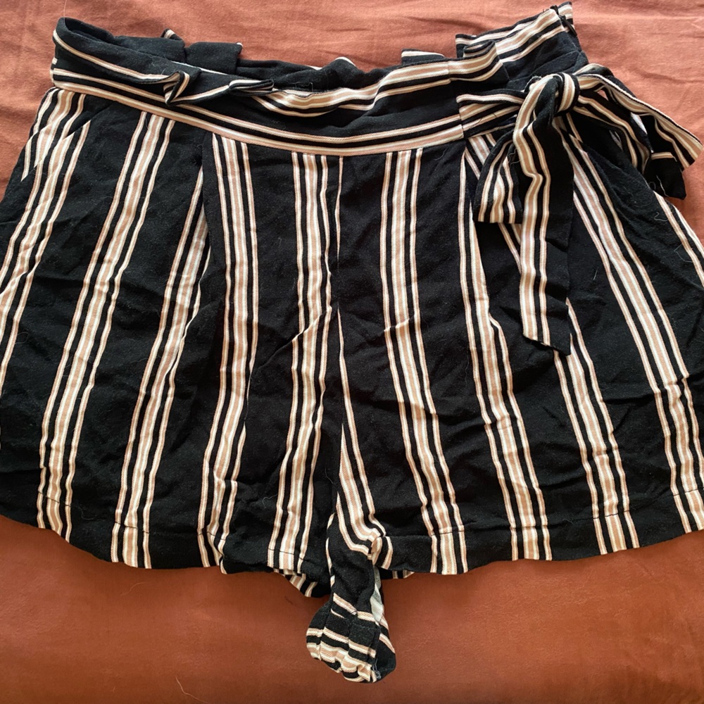 Striped Flowy Shorts